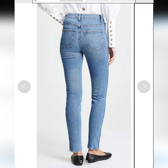 Khaite Vanessa High Rise Straight Jeans Sz 31 - Picture 3 of 14